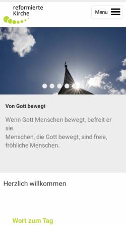 Vorschau der mobilen Webseite www.kirche-langenthal.ch, Reformierte Kirche Langenthal