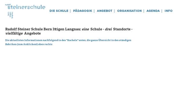 Vorschau von www.steinerschule-bern.ch, Rudolf Steiner Schule Bern und Ittigen