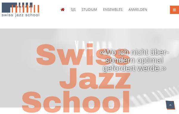 Vorschau von www.sjs.ch, Swiss Jazz School, Bern