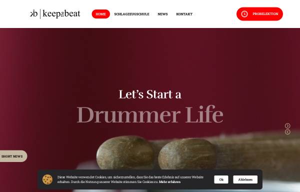 Vorschau von www.keepthebeat.ch, Keep the beat