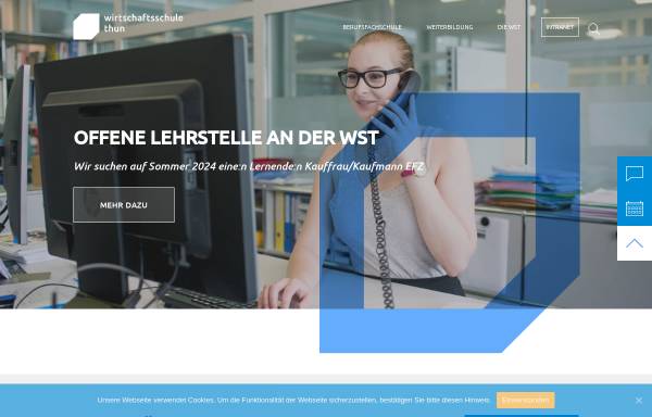 Vorschau von www.wst.ch, Wirtschafts Schule Thun