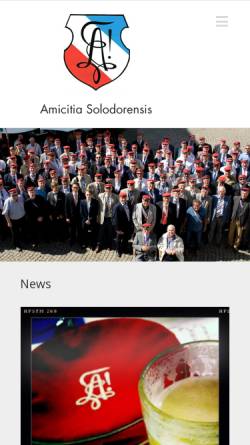 Vorschau der mobilen Webseite www.amicitia-solodorensis.ch, Amicitia Solodorensis