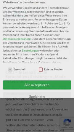 Vorschau der mobilen Webseite www.qsd.de, QSD Qualitätssprachendienste Deutschland e.V.