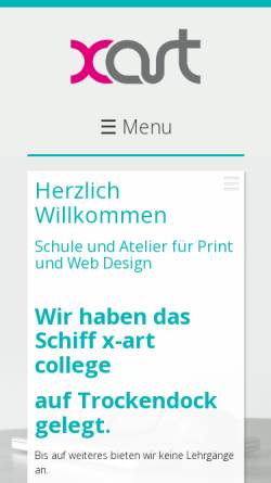 Vorschau der mobilen Webseite www.xart.ch, X-ART