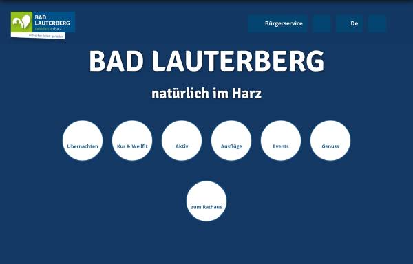 Vorschau von www.badlauterberg.de, Stadt Bad Lauterberg im Harz