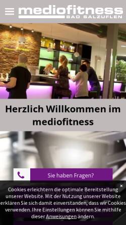 Vorschau der mobilen Webseite www.medio-fitness.de, Medio Fitness