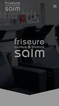 Vorschau der mobilen Webseite friseure-salm.de, Friseure markus & thomas salm
