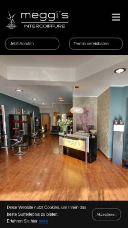 Vorschau der mobilen Webseite www.meggis-hairdesign.de, Meggis Hairdesign