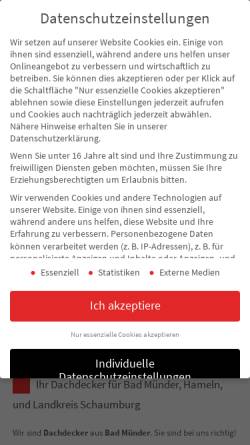 Vorschau der mobilen Webseite www.dachdeckerei-hannig.de, Dachdeckerei Hannig GmbH