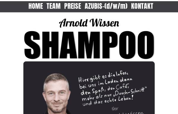 Shampoo Friseur Arnold Wissen