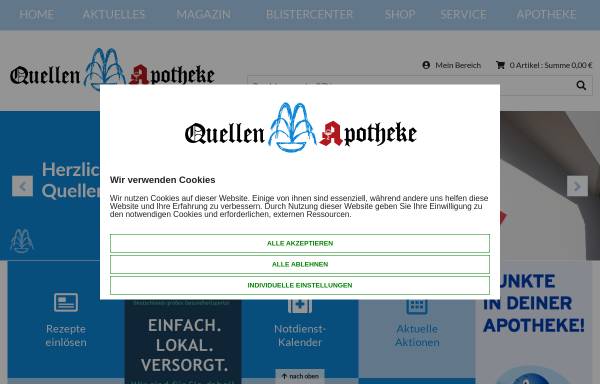 Vorschau von www.quellen-apotheke.de, Quellen-Apotheke