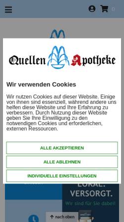 Vorschau der mobilen Webseite www.quellen-apotheke.de, Quellen-Apotheke