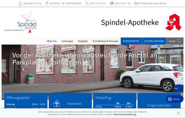 Vorschau von www.spindel-apotheke.de, Spindel-Apotheke