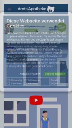 Vorschau der mobilen Webseite www.amtsapotheke.de, Amts Apotheke
