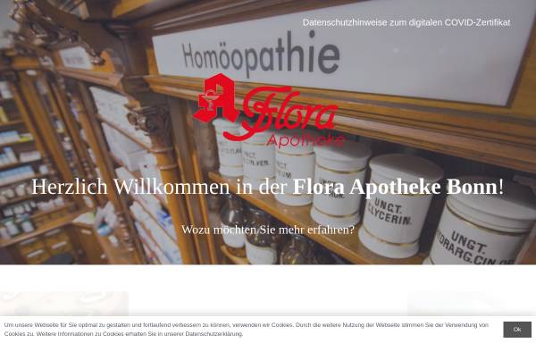 Vorschau von flora-apotheke-bonn.de, Flora Apotheke Bonn