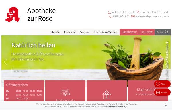 Vorschau von www.apotheke-zur-rose.de, Apotheke zur Rose