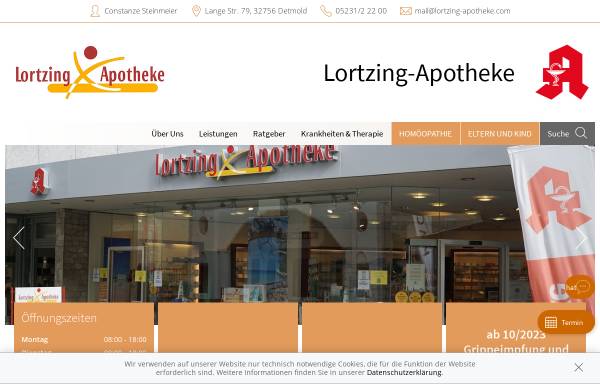 Vorschau von www.lortzing-apotheke.com, Lortzing Apotheke