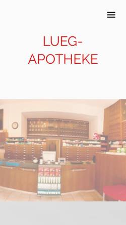 Vorschau der mobilen Webseite www.lueg-apotheke.de, Lueg-Apotheke