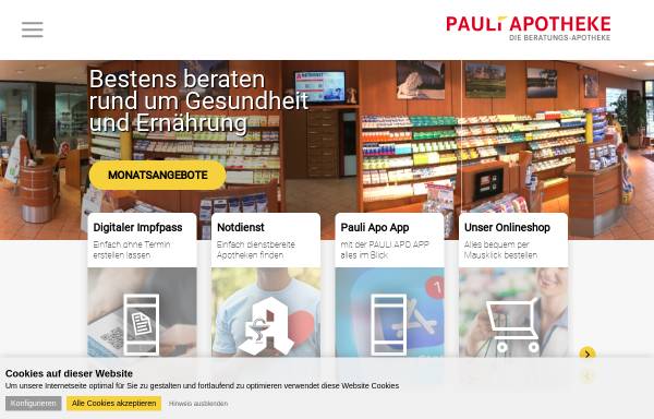 Vorschau von www.pauli-apotheke.de, Pauli-Apotheke
