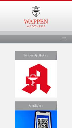 Vorschau der mobilen Webseite www.wappen-apotheke.de, Wappen Apotheke