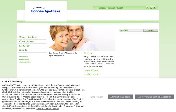 Vorschau von www.sonnen-apotheke-essen.de, Sonnen Apotheke