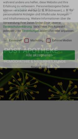 Vorschau der mobilen Webseite post-apotheke-luedenscheid.de, Post - Apotheke