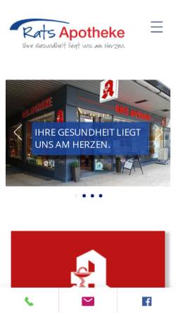 Vorschau der mobilen Webseite www.ratsapo-mk.de, Rats-Apotheke