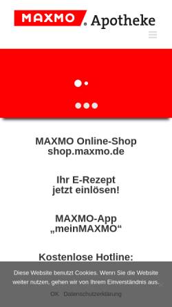 Vorschau der mobilen Webseite www.maxmo.de, Maxmo Apotheken