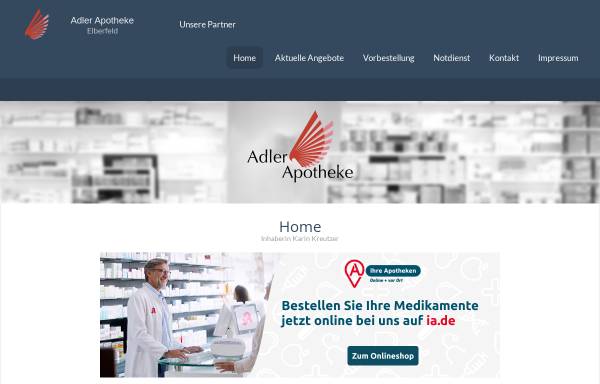 Vorschau von www.adler-apotheke-wuppertal.de, Adler Apotheke