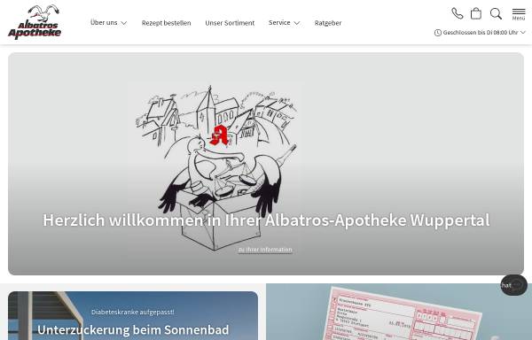 Vorschau von www.albatros-apotheke-wuppertal.de, Albatros Apotheke
