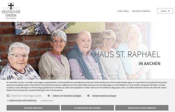 Vorschau von www.altenheime-aachen.de, Häuser St. Raphael Aachen