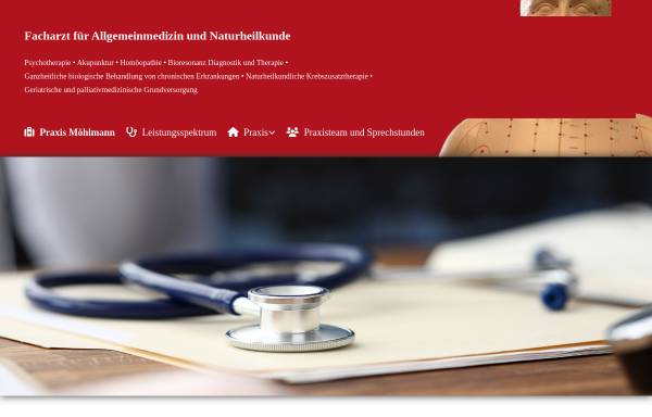 Vorschau von www.dr-moehlmann.de, Dr. med. Reinhold Möhlmann, Facharzt für Allgemeinmedizin