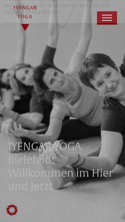 Vorschau der mobilen Webseite www.yogaworks.de, Iyengar Yoga Studio Melanie Tholen