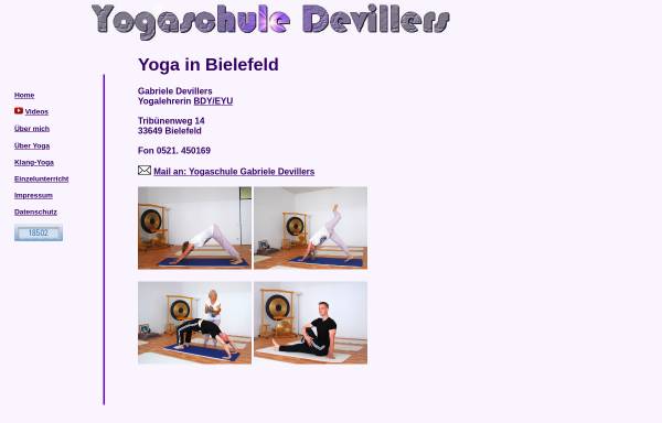 Vorschau von www.yogaschule-devillers.de, Yogaschule Devillers