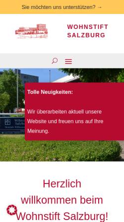 Vorschau der mobilen Webseite www.wohnstift-salzburg.de, Wohnstift Salzburg