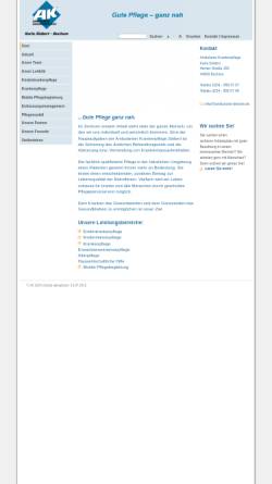 Vorschau der mobilen Webseite www.ambulante-dienste.de, AKS-Ambulante Krankenpflege Siebert