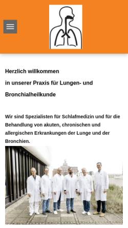 Vorschau der mobilen Webseite www.lungenarzt-dortmund.de, Gemeinschaftspraxis Gurk und Schröter