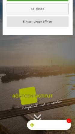 Vorschau der mobilen Webseite www.roentgeninstitut.de, Röntgeninstitut Düsseldorf