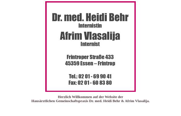 Vorschau von www.gemeinschaftspraxis-behr-vlasalija.de, Ulrich Becker und Dr. med. Heidi Behr, Gemeinschaftspraxis