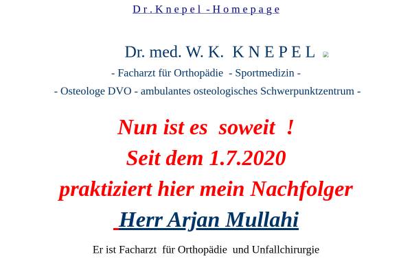Vorschau von www.knepel.com, Praxis Dr. Wolfgang Knepel
