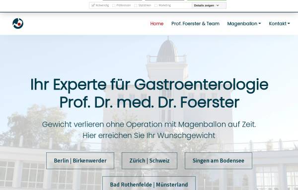 Prof. Dr. med. Dr. rer. nat. Ernst-Christoph Foerster u. a., Fachärzte für Innere Medizin, Gastroenterologie