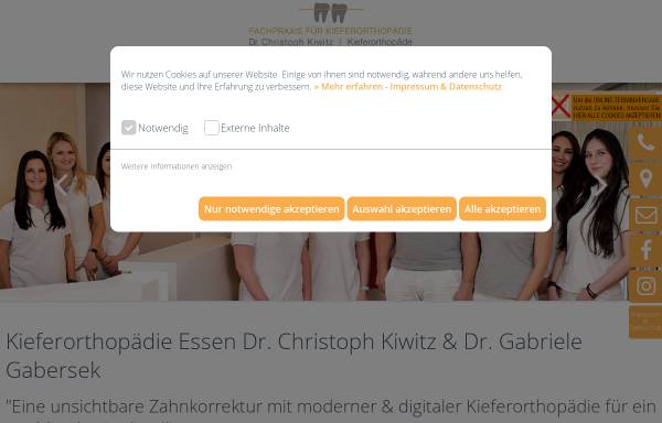 Vorschau von www.dr-kiwitz.de, Dr. Christoph Kiwitz · Dr. Gabriele Gabersek