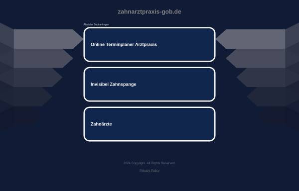 Vorschau von www.zahnarztpraxis-gob.de, Marianne Gob, Zahnarztpraxis