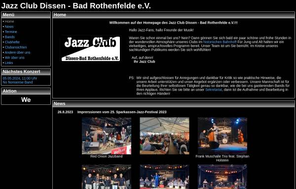 Vorschau von www.jazz-club-dissen.de, Jazz Club Dissen-Bad Rothenfelde e.V.