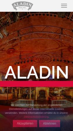 Vorschau der mobilen Webseite www.aladin-bremen.de, Aladin-Music-Hall und Tivoli