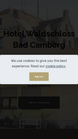 Vorschau der mobilen Webseite hotel-waldschloss.de, Hotel Waldschloss