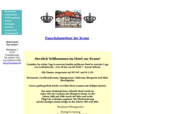 Vorschau von www.kronhotel.de, Hotel-Restaurant Zur Krone