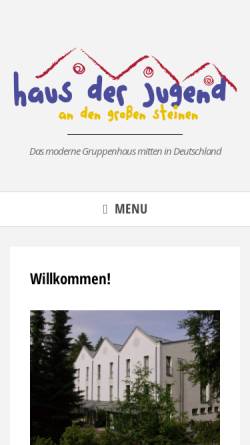 Vorschau der mobilen Webseite www.hdj-reichenbach.de, Haus der Jugend 