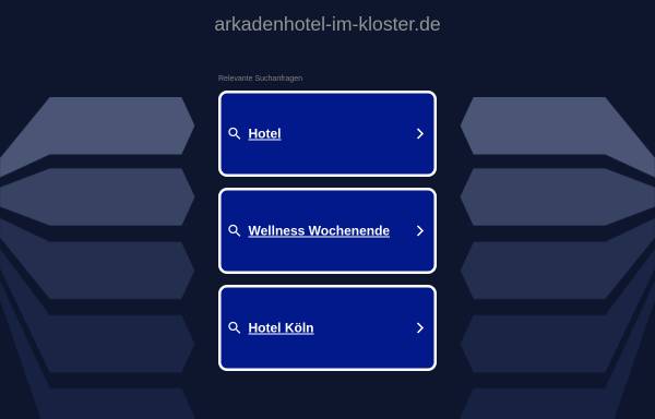 Vorschau von www.arkadenhotel-im-kloster.de, ArkadenHotel
