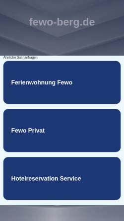 Vorschau der mobilen Webseite www.fewo-berg.de, Ferienwohnung Familie Berg